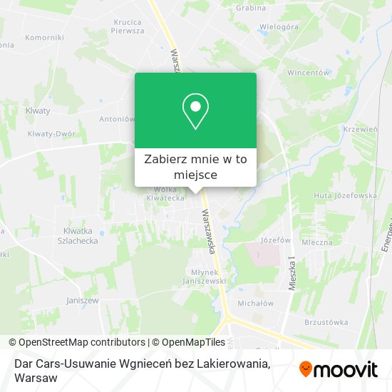 Mapa Dar Cars-Usuwanie Wgnieceń bez Lakierowania