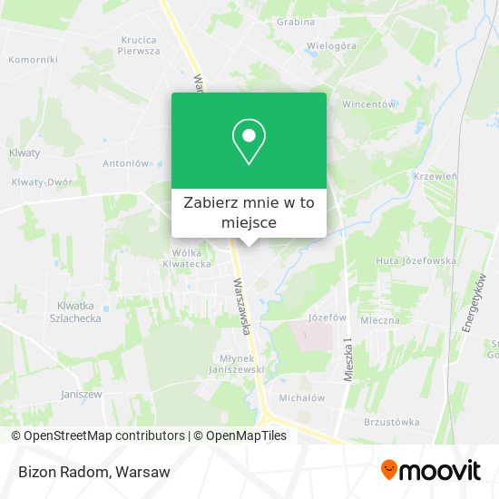 Mapa Bizon Radom