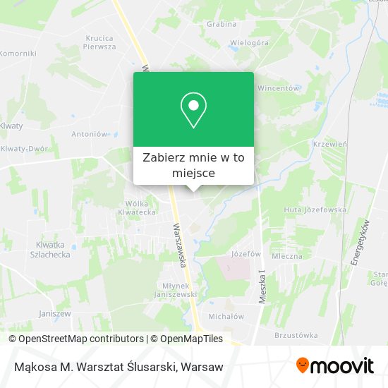 Mapa Mąkosa M. Warsztat Ślusarski