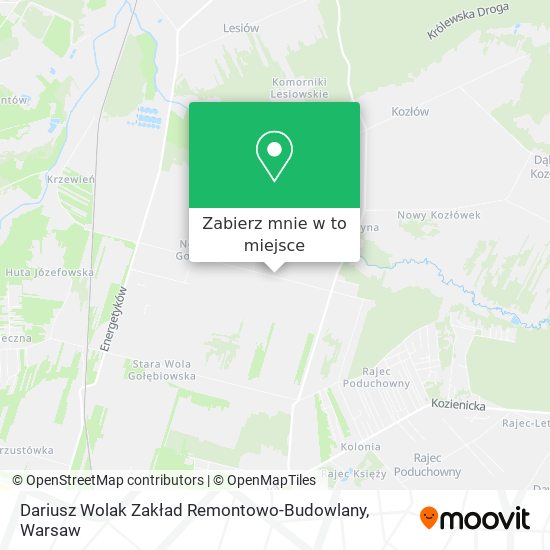 Mapa Dariusz Wolak Zakład Remontowo-Budowlany