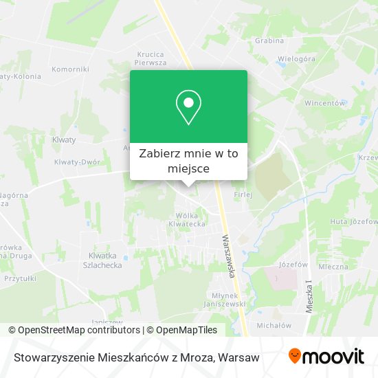 Mapa Stowarzyszenie Mieszkańców z Mroza