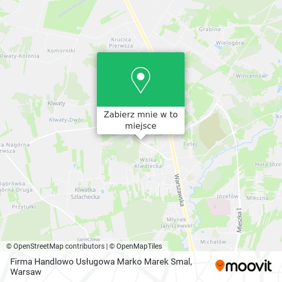 Mapa Firma Handlowo Usługowa Marko Marek Smal