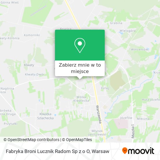 Mapa Fabryka Broni Lucznik Radom Sp z o O