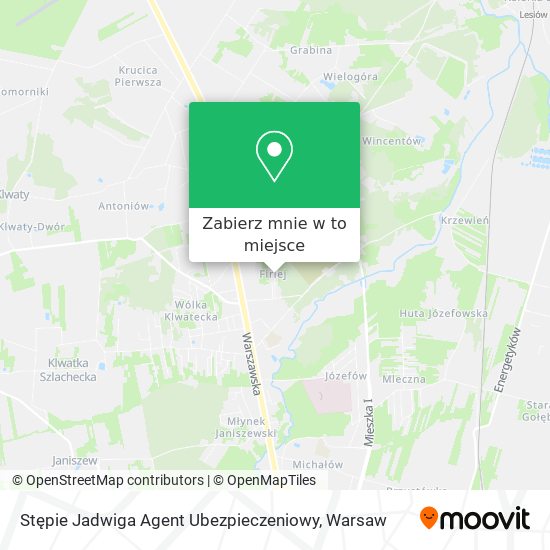 Mapa Stępie Jadwiga Agent Ubezpieczeniowy