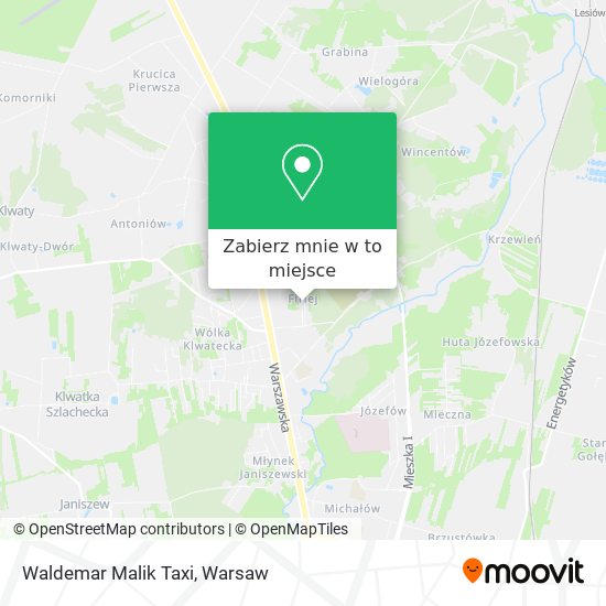 Mapa Waldemar Malik Taxi