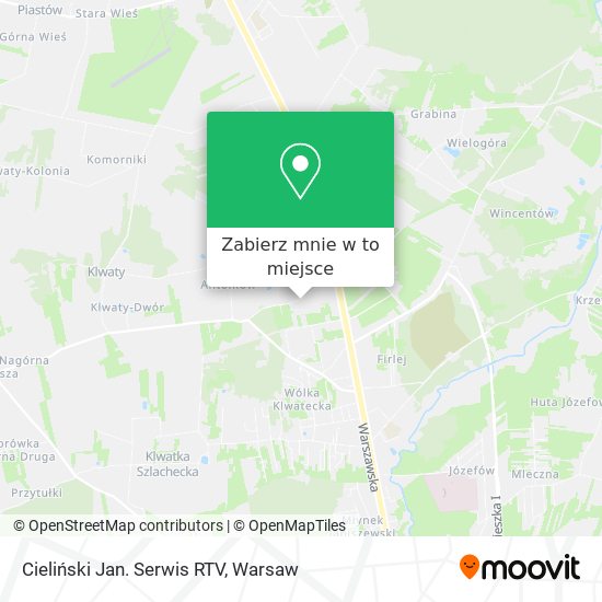 Mapa Cieliński Jan. Serwis RTV