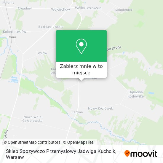 Mapa Sklep Spozywczo Przemyslowy Jadwiga Kuchcik