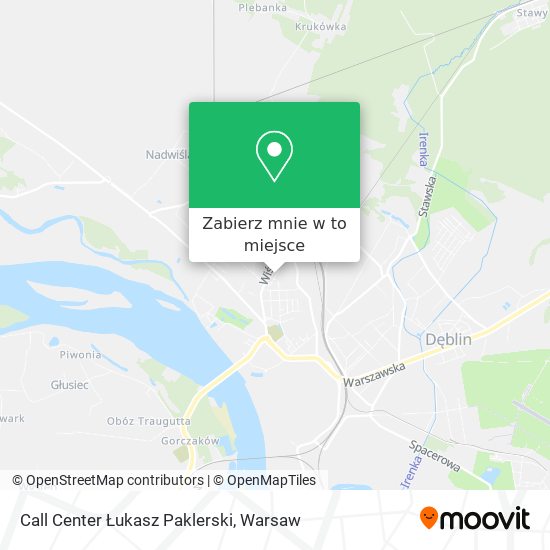 Mapa Call Center Łukasz Paklerski