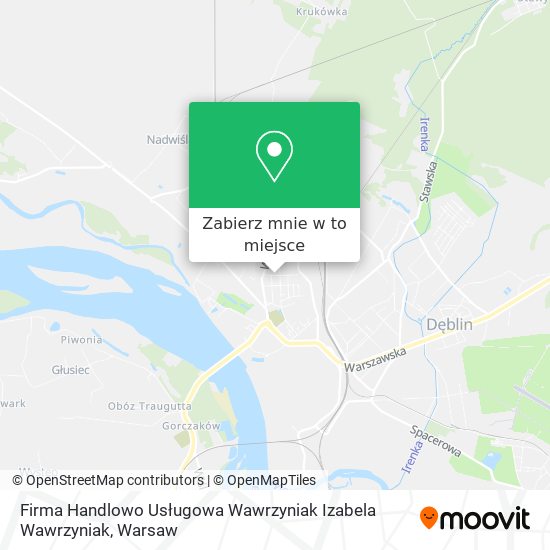 Mapa Firma Handlowo Usługowa Wawrzyniak Izabela Wawrzyniak