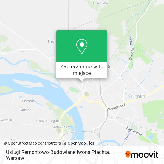 Mapa Usługi Remontowo-Budowlane Iwona Płachta