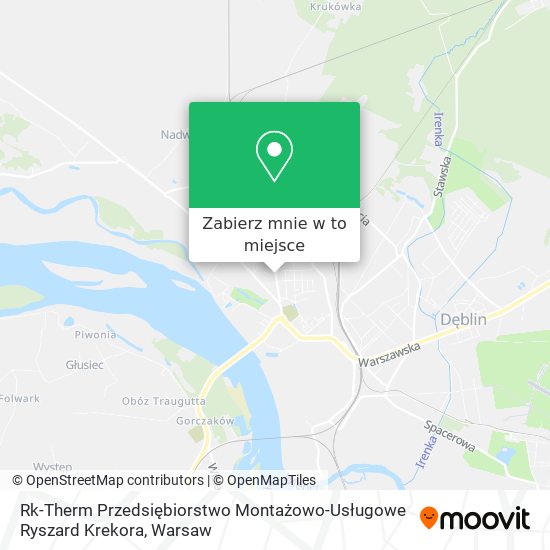 Mapa Rk-Therm Przedsiębiorstwo Montażowo-Usługowe Ryszard Krekora