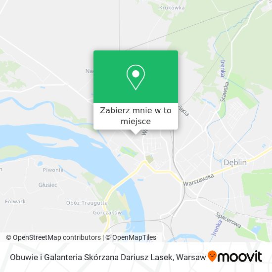 Mapa Obuwie i Galanteria Skórzana Dariusz Lasek