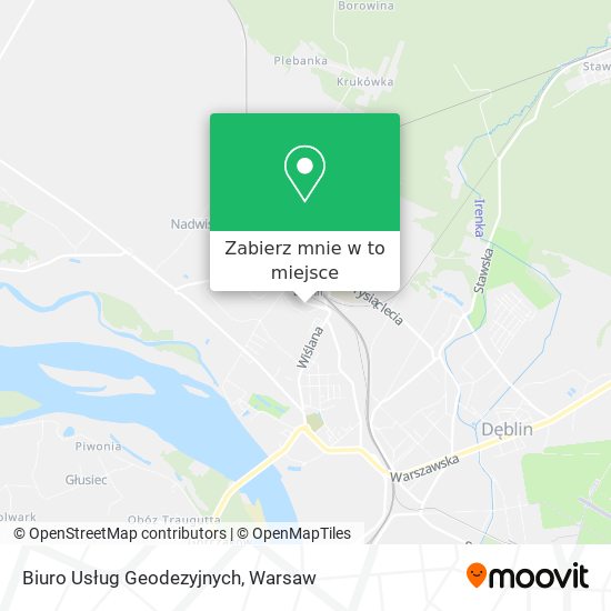 Mapa Biuro Usług Geodezyjnych