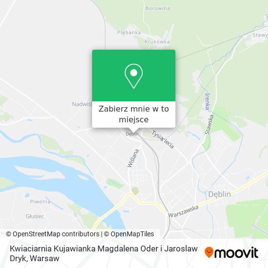 Mapa Kwiaciarnia Kujawianka Magdalena Oder i Jaroslaw Dryk