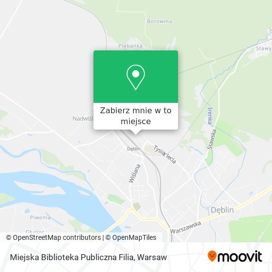 Mapa Miejska Biblioteka Publiczna Filia