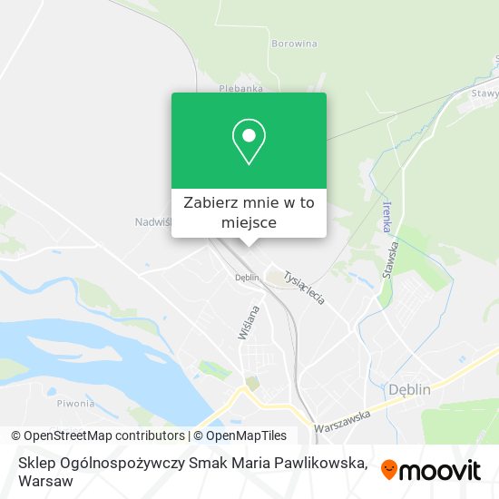 Mapa Sklep Ogólnospożywczy Smak Maria Pawlikowska