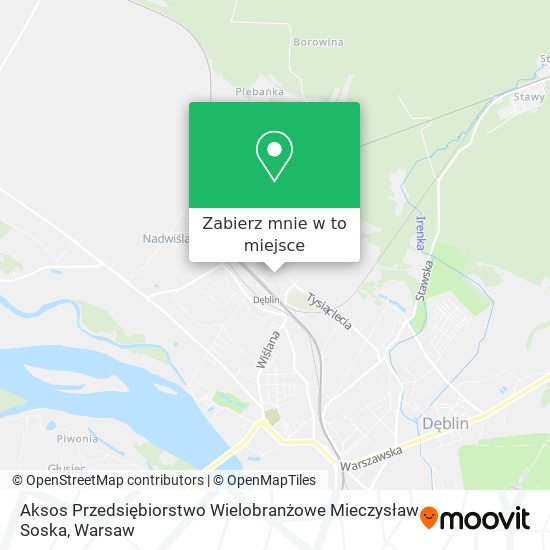 Mapa Aksos Przedsiębiorstwo Wielobranżowe Mieczysław Soska