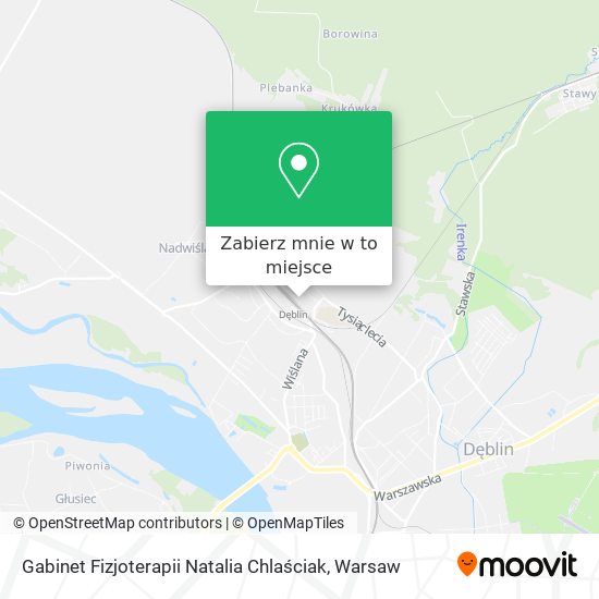 Mapa Gabinet Fizjoterapii Natalia Chlaściak