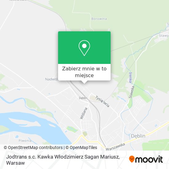 Mapa Jodtrans s.c. Kawka Włodzimierz Sagan Mariusz