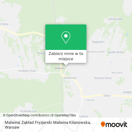 Mapa Malwina' Zakład Fryzjerski Malwina Kilanowska