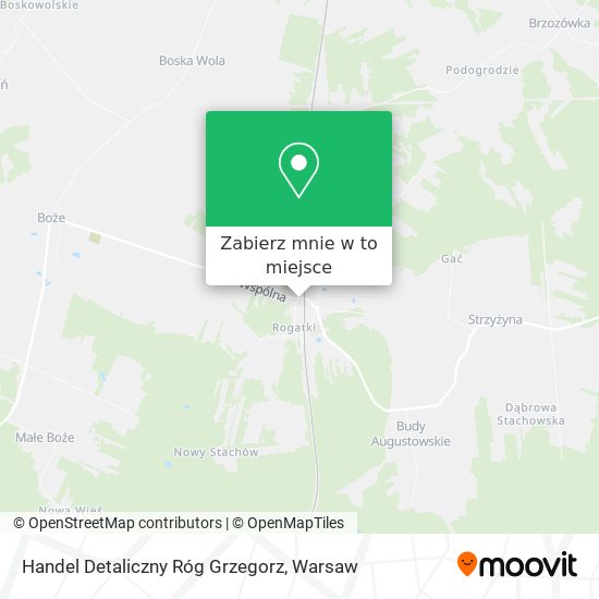 Mapa Handel Detaliczny Róg Grzegorz