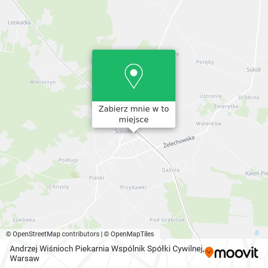 Mapa Andrzej Wiśnioch Piekarnia Wspólnik Spółki Cywilnej