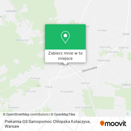 Mapa Piekarnia GS Samopomoc Chłopska Kołaczyce