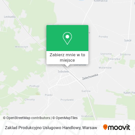 Mapa Zaklad Produkcyjno Uslugowo Handlowy