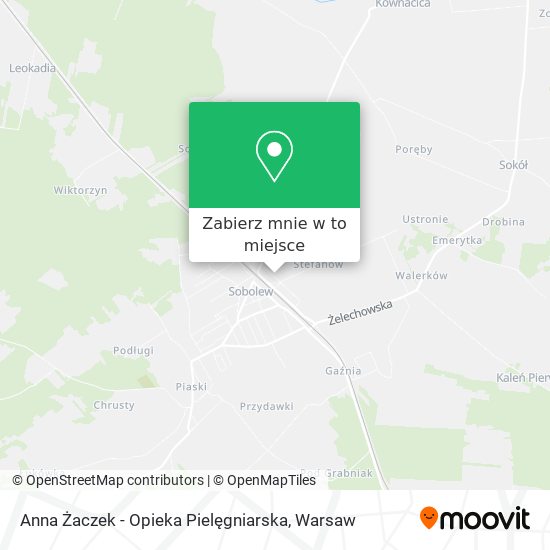 Mapa Anna Żaczek - Opieka Pielęgniarska