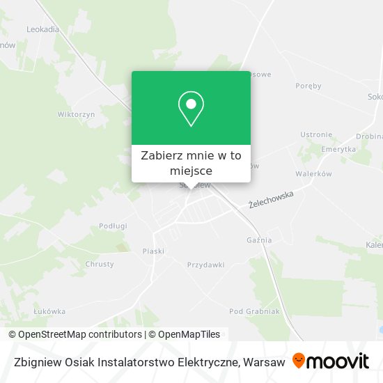 Mapa Zbigniew Osiak Instalatorstwo Elektryczne