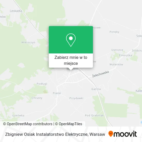 Mapa Zbigniew Osiak Instalatorstwo Elektryczne
