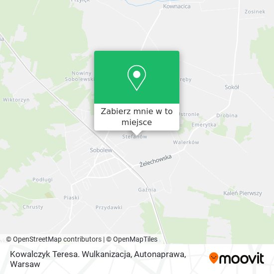 Mapa Kowalczyk Teresa. Wulkanizacja, Autonaprawa