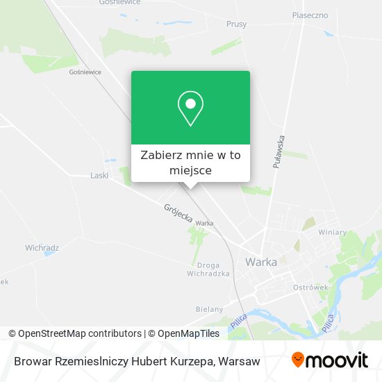 Mapa Browar Rzemieslniczy Hubert Kurzepa