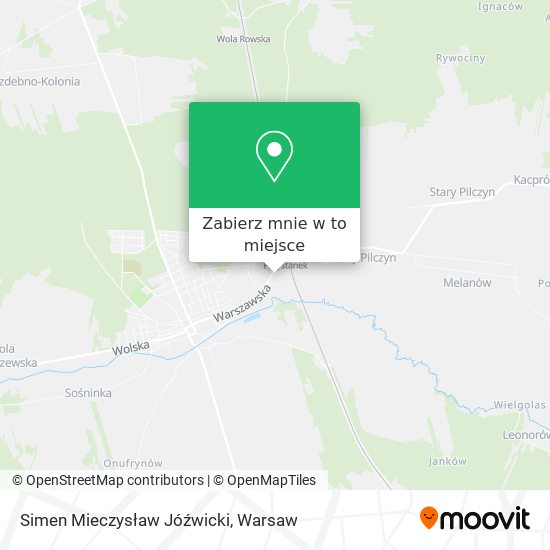 Mapa Simen Mieczysław Jóźwicki