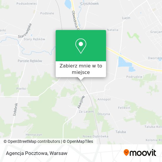 Mapa Agencja Pocztowa