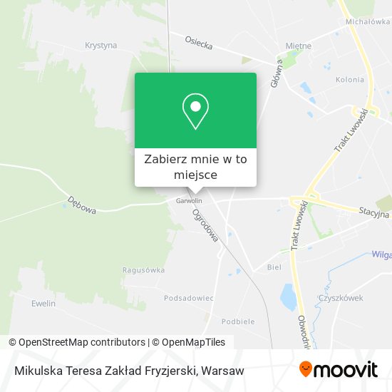 Mapa Mikulska Teresa Zakład Fryzjerski