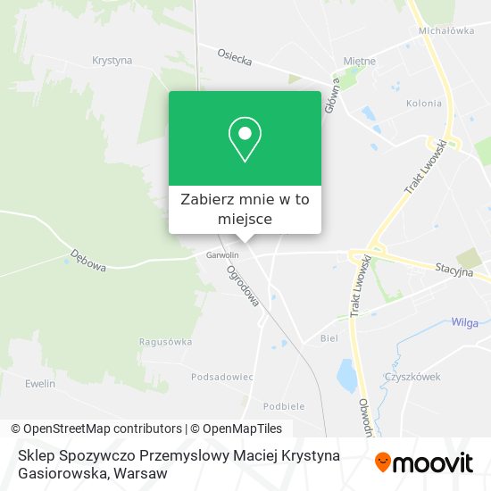 Mapa Sklep Spozywczo Przemyslowy Maciej Krystyna Gasiorowska