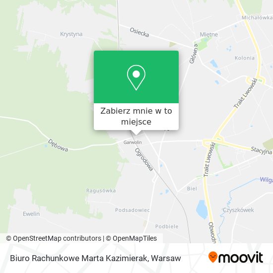 Mapa Biuro Rachunkowe Marta Kazimierak