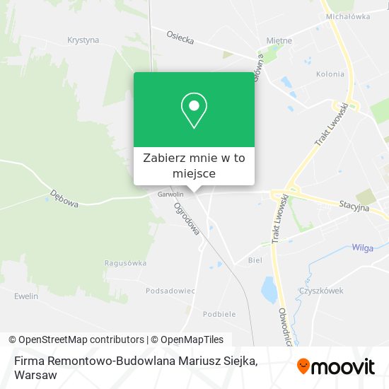 Mapa Firma Remontowo-Budowlana Mariusz Siejka