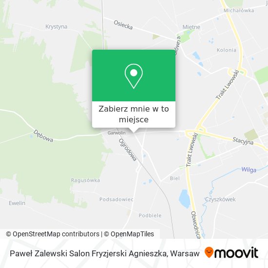 Mapa Paweł Zalewski Salon Fryzjerski Agnieszka