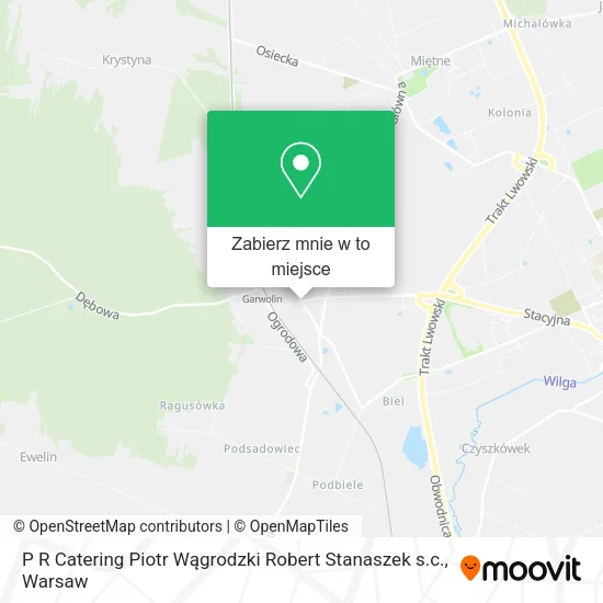 Mapa P R Catering Piotr Wągrodzki Robert Stanaszek s.c.