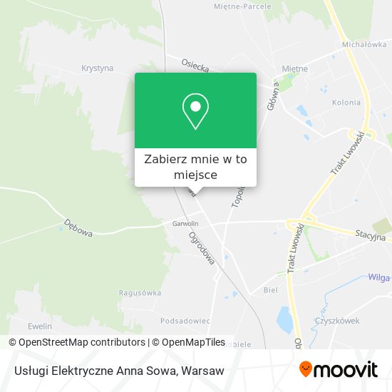 Mapa Usługi Elektryczne Anna Sowa