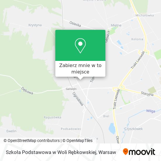 Mapa Szkoła Podstawowa w Woli Rębkowskiej