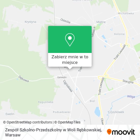 Mapa Zespół Szkolno-Przedszkolny w Woli Rębkowskiej