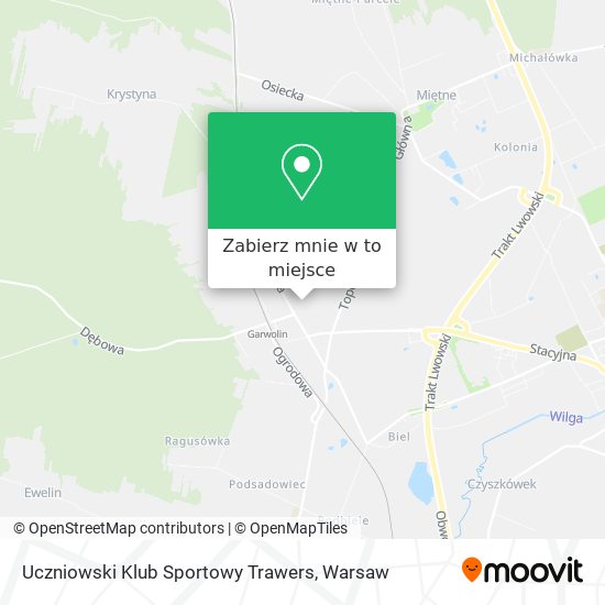 Mapa Uczniowski Klub Sportowy Trawers