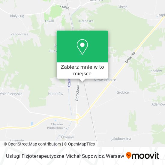 Mapa Usługi Fizjoterapeutyczne Michał Supowicz