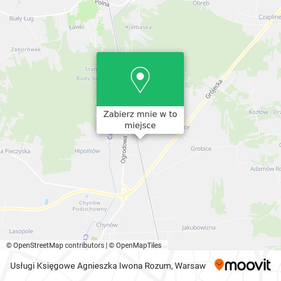 Mapa Usługi Księgowe Agnieszka Iwona Rozum