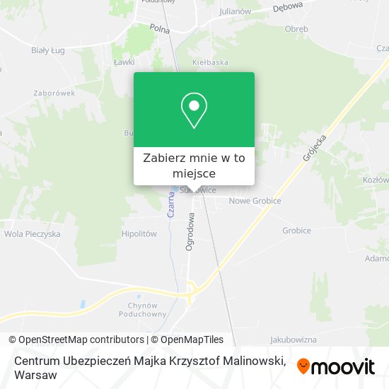 Mapa Centrum Ubezpieczeń Majka Krzysztof Malinowski