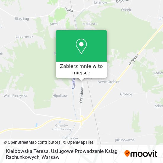 Mapa Kiełbowska Teresa. Usługowe Prowadzenie Ksiąg Rachunkowych