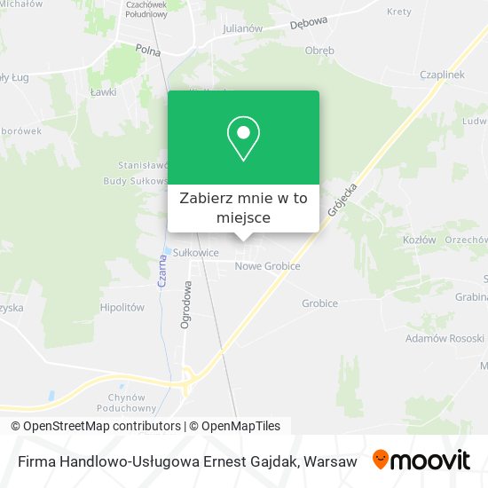 Mapa Firma Handlowo-Usługowa Ernest Gajdak